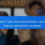 Analytics Tools: data interpretation, reporting metrics, optimization strategies