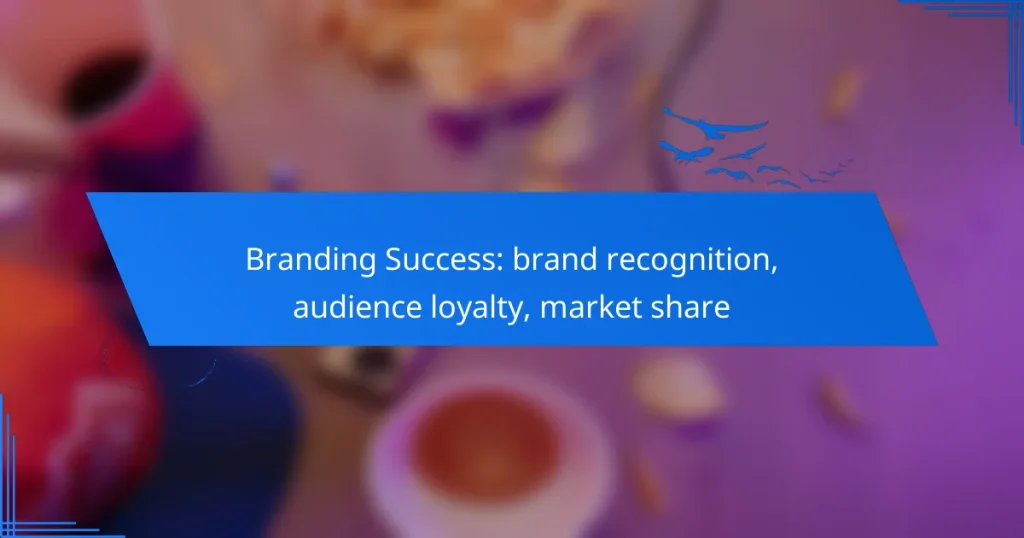 Branding Success: brand recognition, audience loyalty, market share