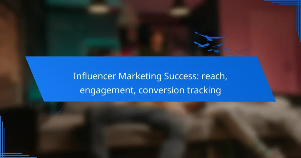 Influencer Marketing Success: reach, engagement, conversion tracking