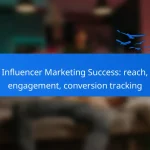 Influencer Marketing Success: reach, engagement, conversion tracking