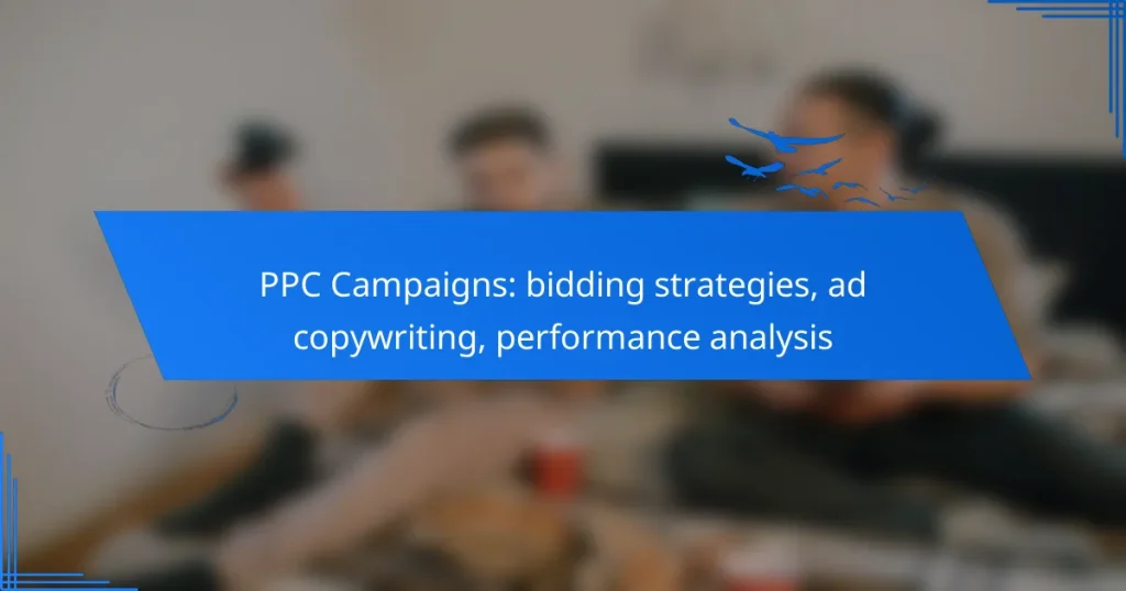 PPC Campaigns: bidding strategies, ad copywriting, performance analysis