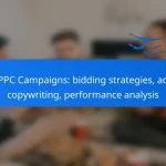 PPC Campaigns: bidding strategies, ad copywriting, performance analysis