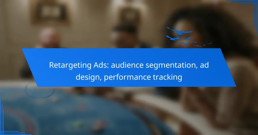 Retargeting Ads: audience segmentation, ad design, performance tracking