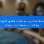 Retargeting Ads: audience segmentation, ad design, performance tracking
