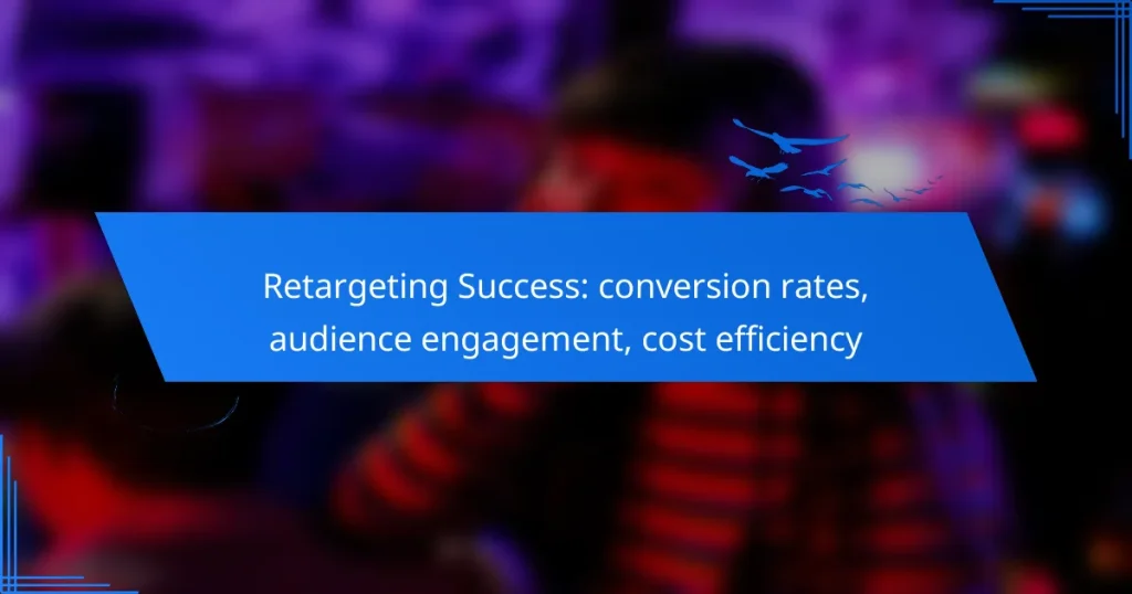 Retargeting Success: conversion rates, audience engagement, cost efficiency