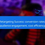 Retargeting Success: conversion rates, audience engagement, cost efficiency
